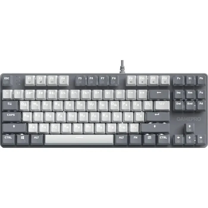 Клавіатура GamePro Genesis Metallic MK110G Outemu Red Switch USB UA Gray (MK110G) (UA)
