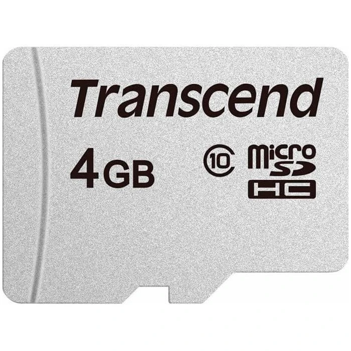 Карта памяти Transcend 4GB microSD class 10 (TS4GUSD300S) (UA)