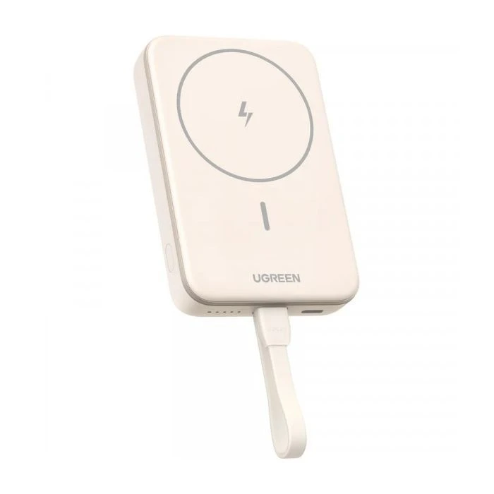 Мобільна батарея Ugreen 10000mAh 20W Magnetic Wireless Build-in USB-C Cable (PB760) (35341B) (UA)