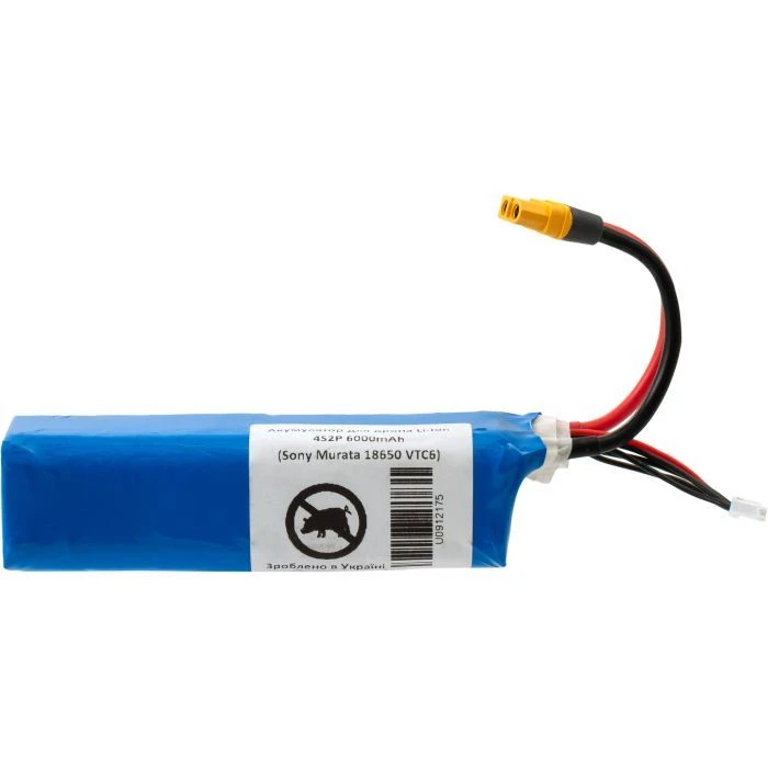 Акумуляторний блок Vinga Li-Ion 4s2P 6000mAh з балансувальним кабелем Sony Murata 18650 VTC6 (6000BMS/SONY18650) (UA)