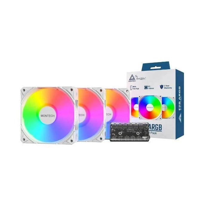 Кулер для корпуса MONTECH E28 ARGB 3 PACK (W) (UA)
