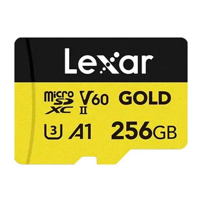 Карта пам'яті Lexar 256GB microSDXC class 10 UHS-II U3 V60 A1 Professional Gold (LMSGOLD256G-BNNNG) (UA)