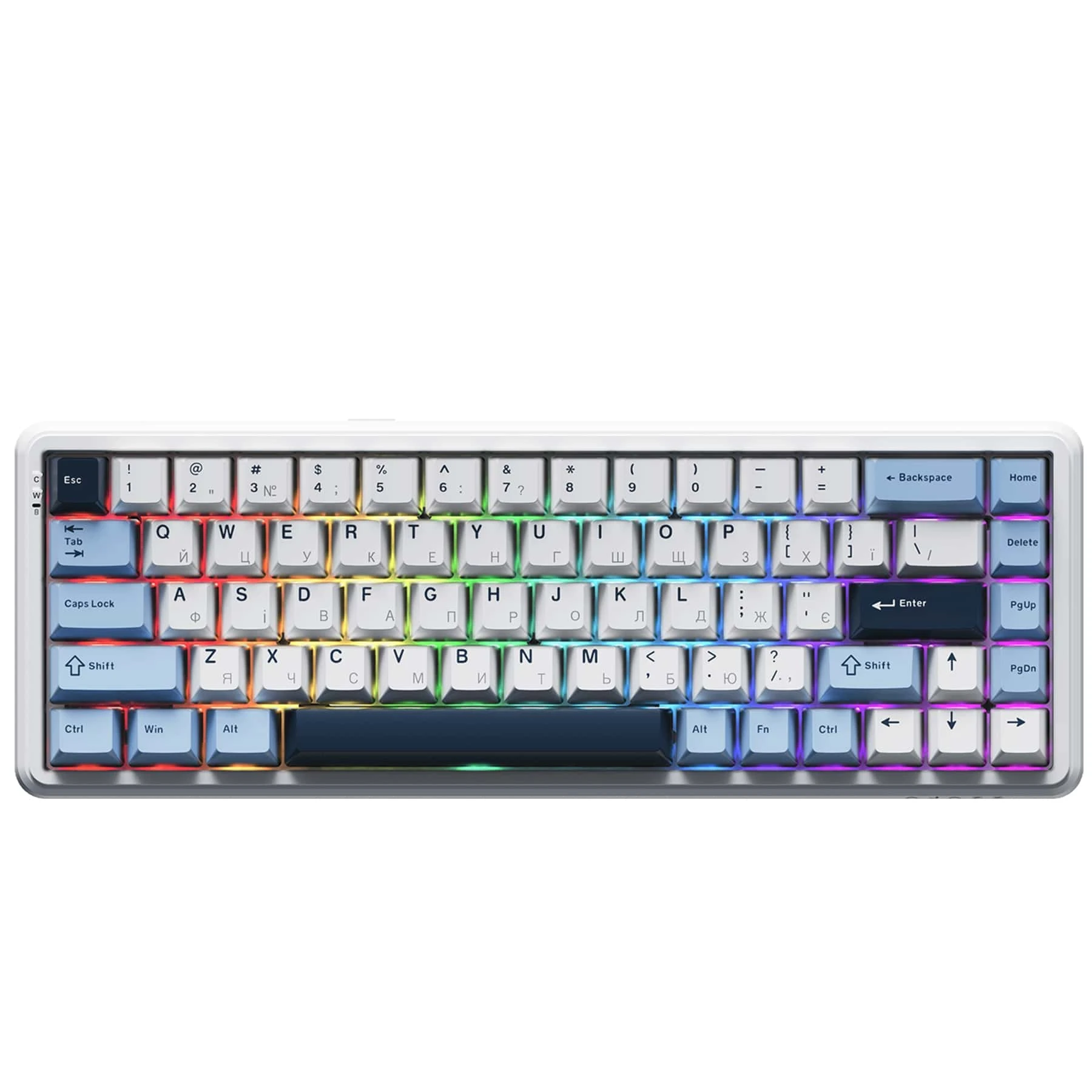Клавіатура Ajazz AK680 MAX Magnetic Switch RGB USB White (AK680-M-BWD-AW) (UA)