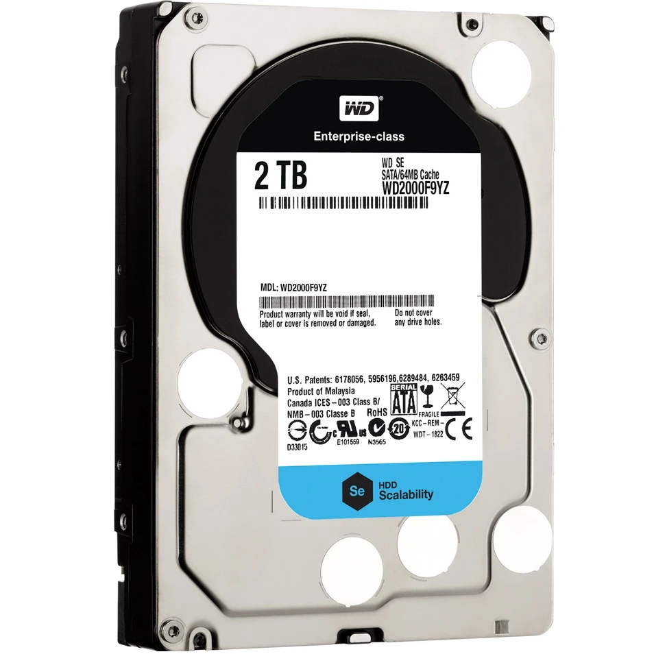Жорсткий диск HDD 3.5 SAS 2.0TB WD 7200rpm 64MB (WD2000F9YZ) (UA)