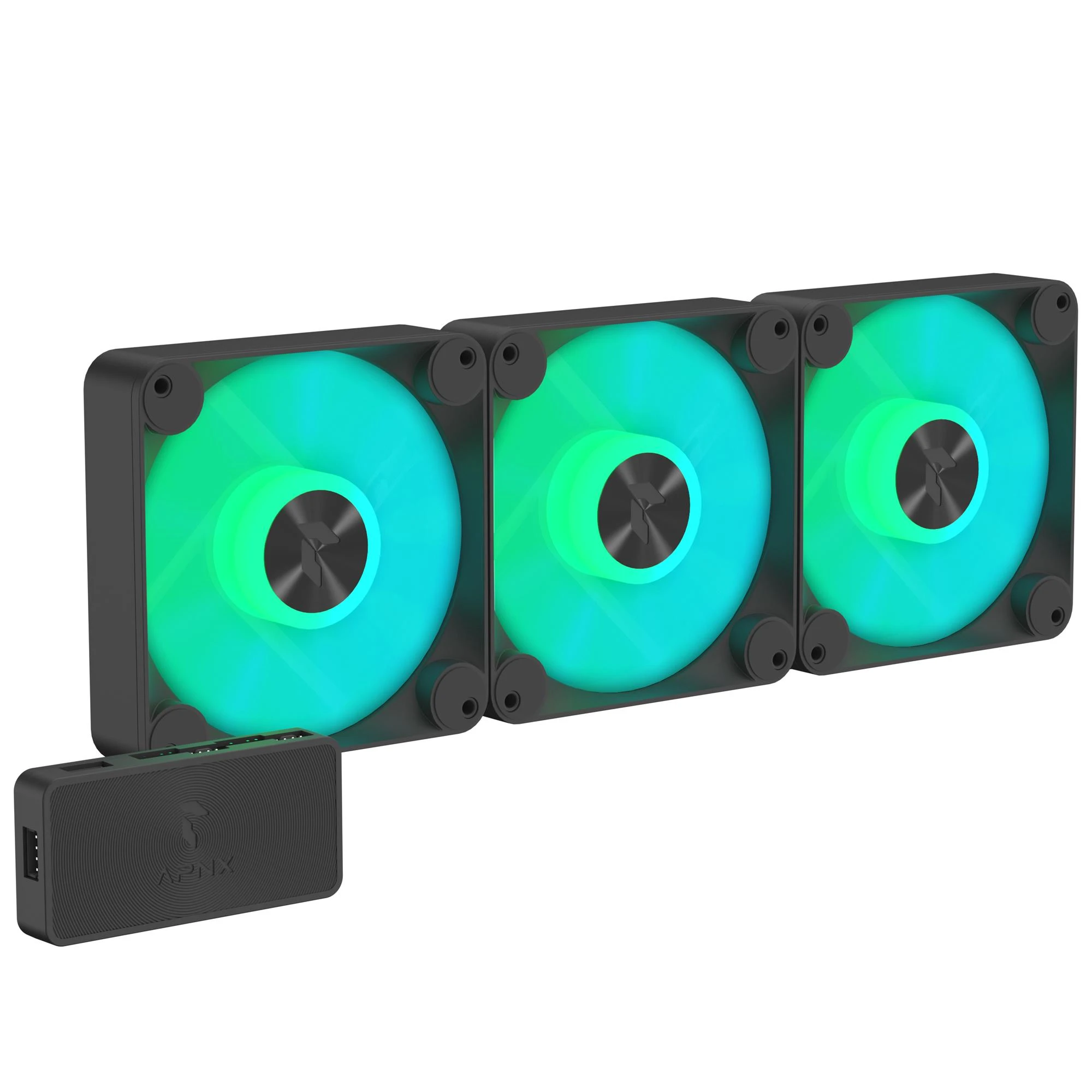 Вентилятор APNX FP1-120 ARGB Black - 3 Pack (APF3-PF11257.11) (UA)