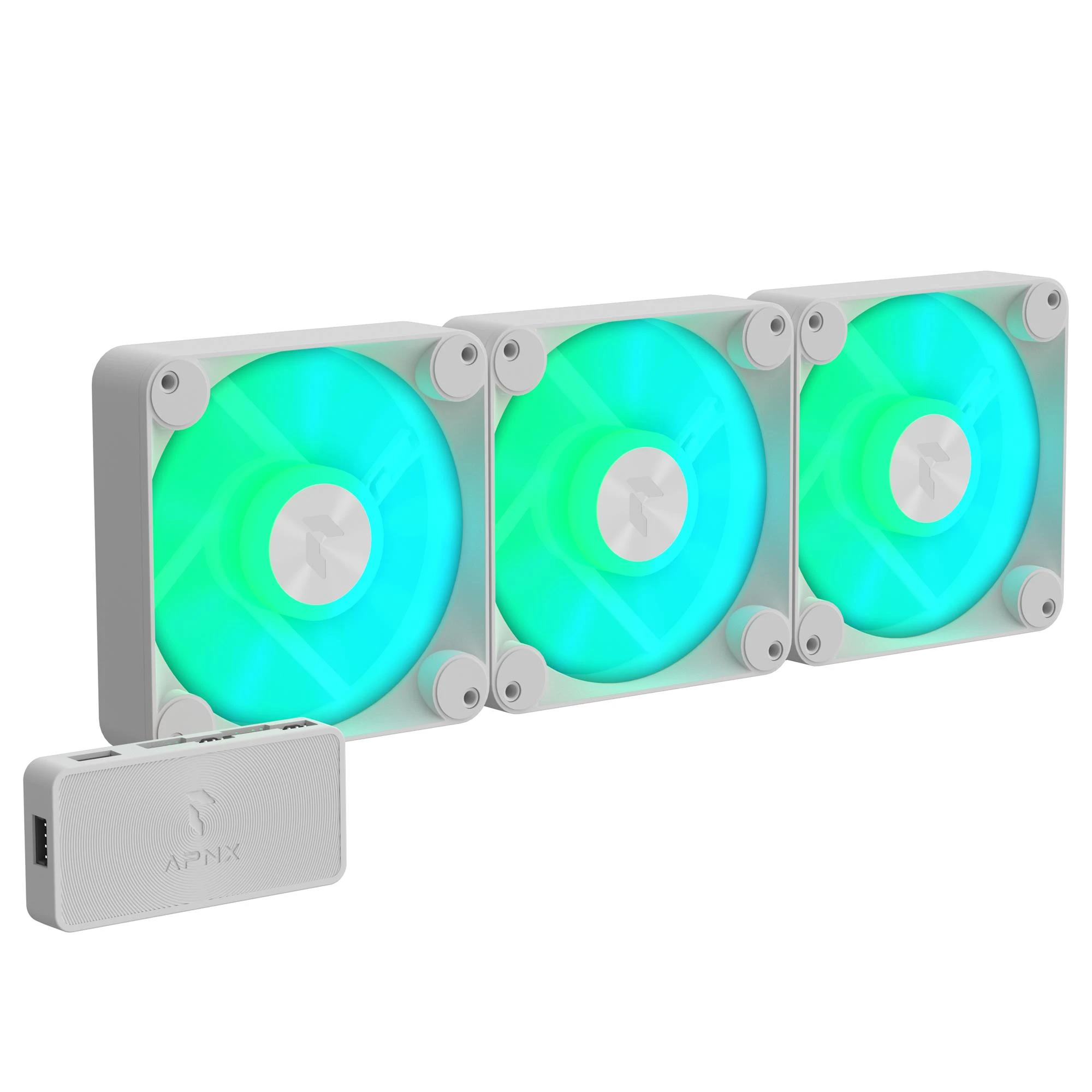 Вентилятор APNX FP1-120 ARGB White - 3 упаковки (APF3-PF11257.21) (UA)