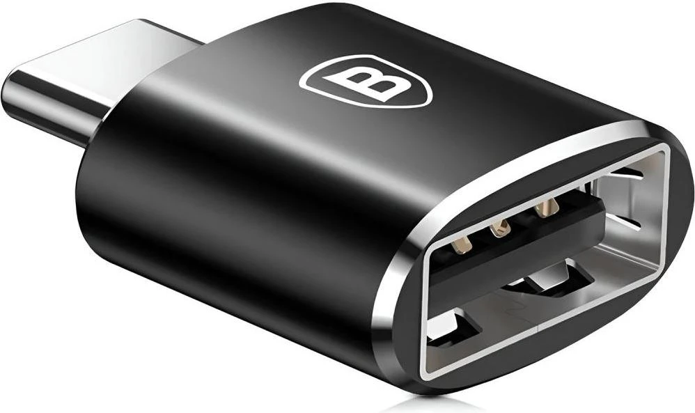 Кабель мультимедійний Baseus USB Female To Type-C Male Adapter Converter Black (CATOTG-01)