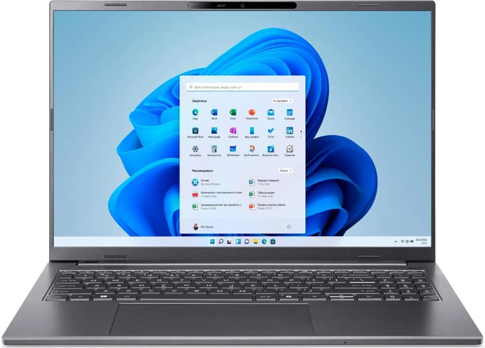 Ноутбук Acer Aspire 16 AI A16-11M-X826 Steel Gray (NX.JLNEU.001)