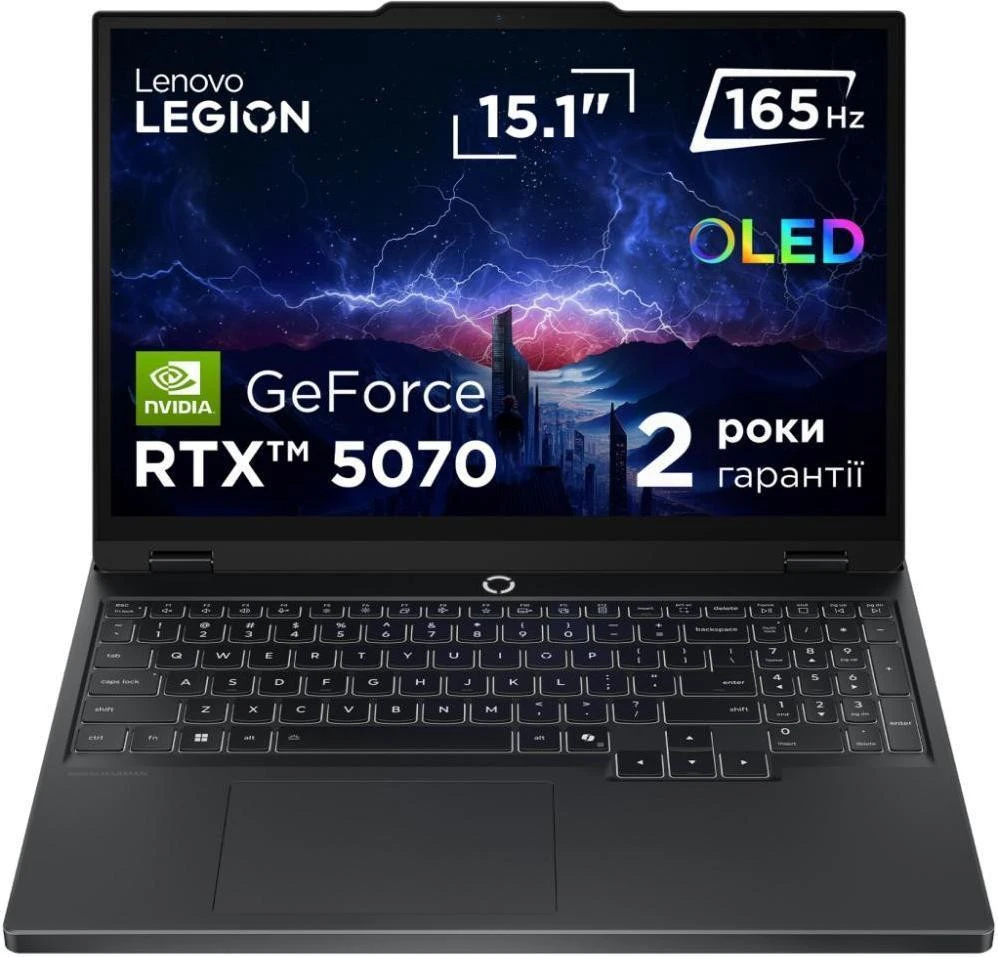 Ноутбук Lenovo Legion 5 15IRX10 Eclipse Black (83LY00F1RA)