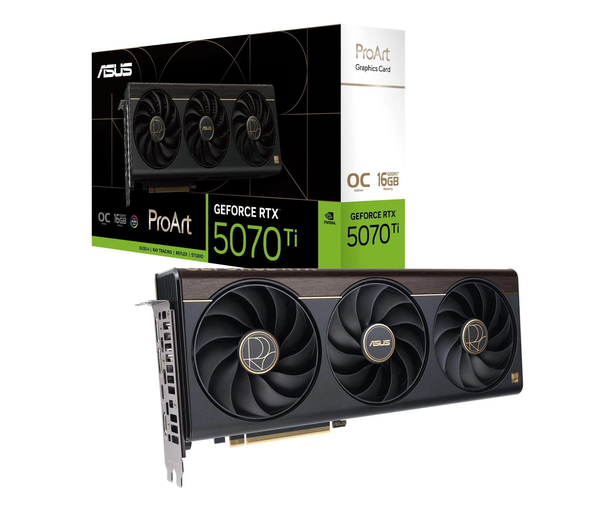 Відеокарта ASUS GeForce RTX 5070 Ti ProArt OC 16GB GDDR7 DLSS4 (PROART-RTX5070TI-O16G) EU