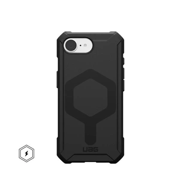 Чохол для смартфона URBAN ARMOR GEAR iPhone 16E (4th Gen, 2025), Essential Armor MagSafe, Black (114496114040) (UA)