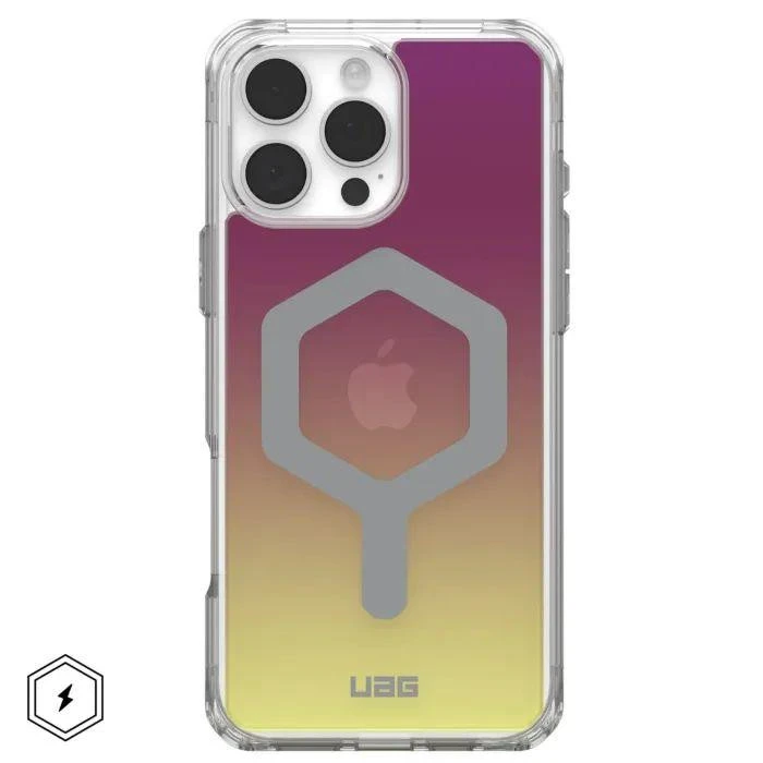 Чохол для смартфона URBAN ARMOR GEAR iPhone 16 Pro Max, Plyo Magsafe LE, Maroon/Yellow Ombre (114481114780) (UA)