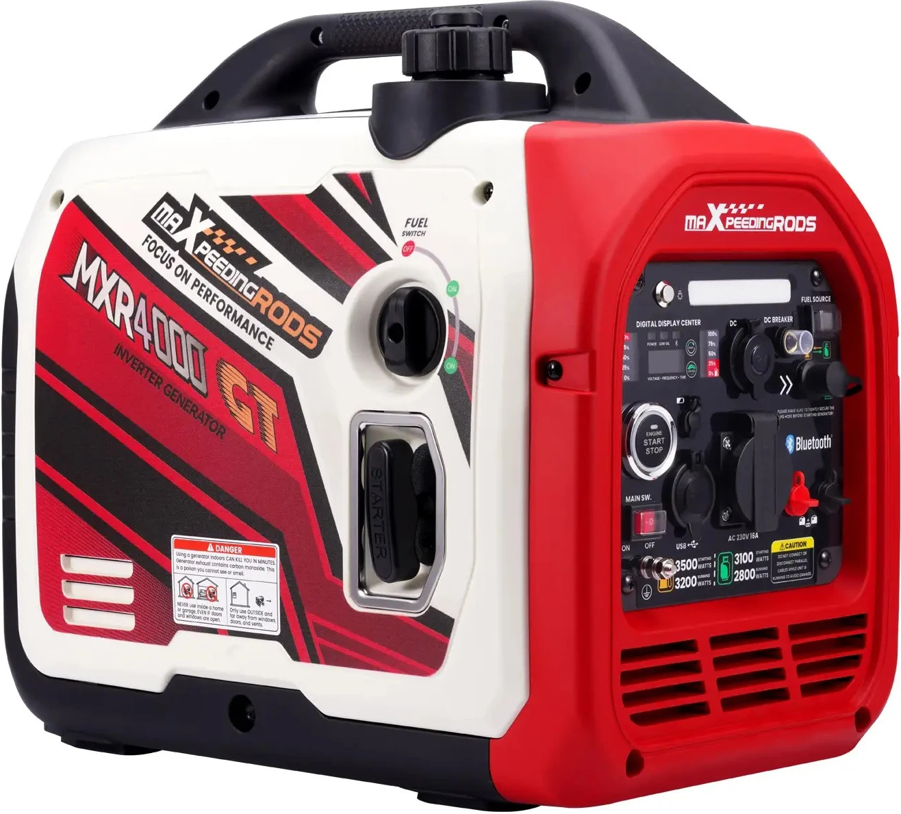 Инверторный комбинированный генератор (газ-бензин) MaXpeedingRODS MXR4000GT (3008905836)