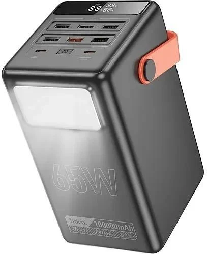 Мобильная батарея Hoco DB03 Max Centurion 100000mAh 65W Black