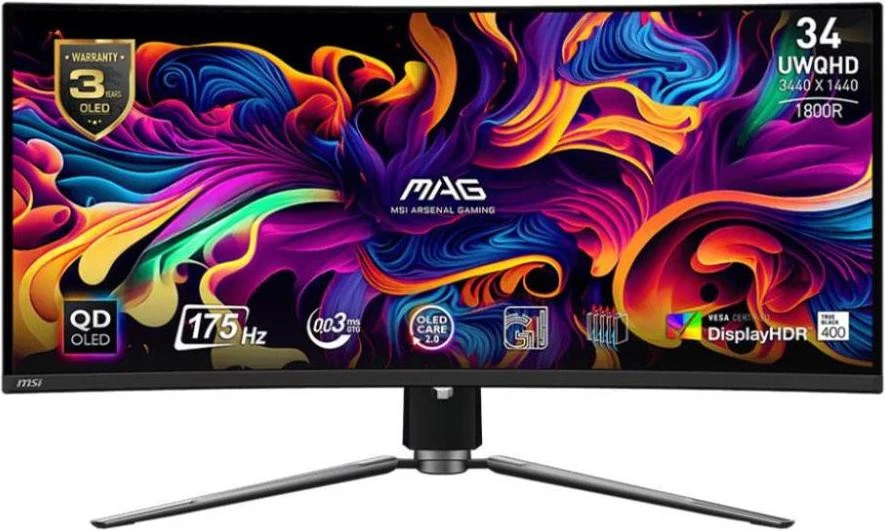 Монитор MSI MAG 341CQP QD-OLED (9S6-3DD04T-031) (UA)