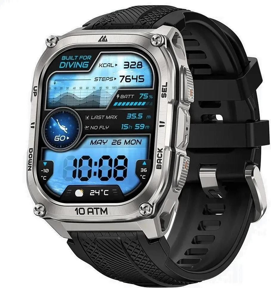 Смарт-часы KOSPET TANK M4 SILVER (6978602500072) (UA)