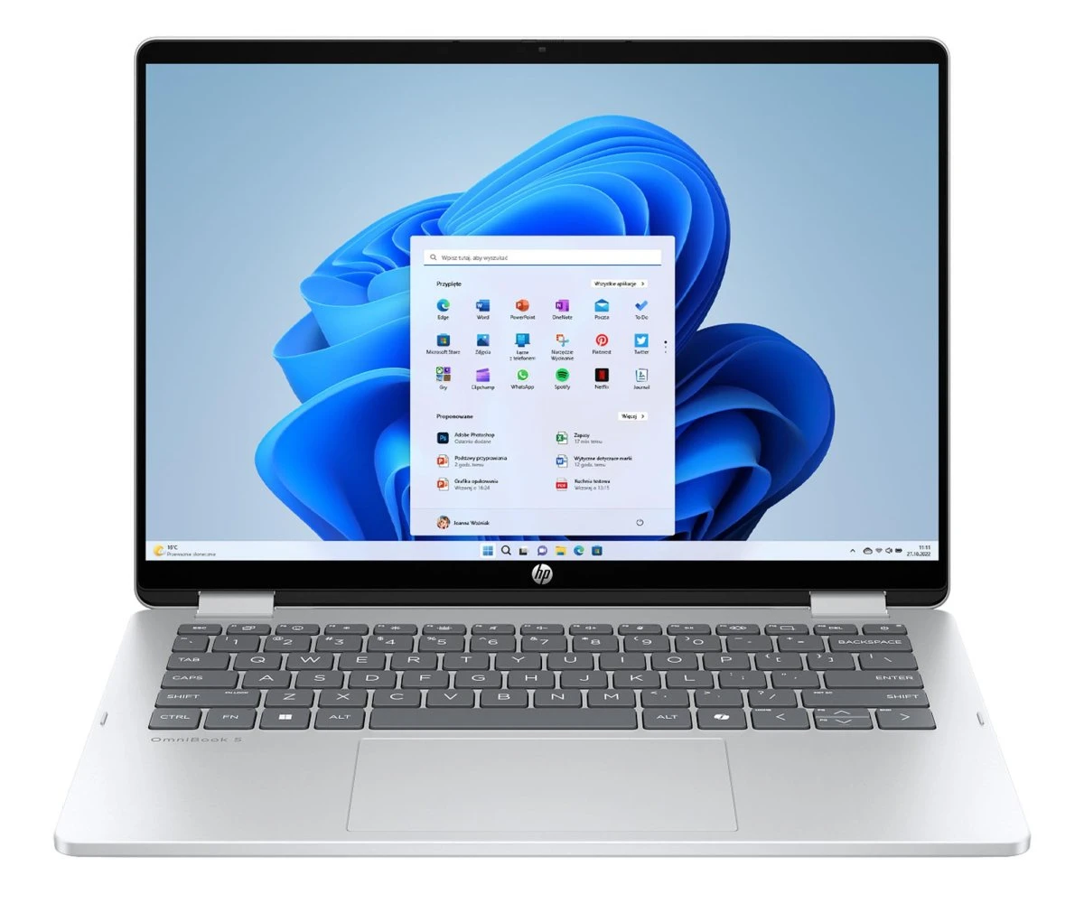 Ноутбук HP OmniBook 5 Flip Core 5-120U/16GB/512/Win11 Touch OLED (14-fp0023nw (CX5B9EA))