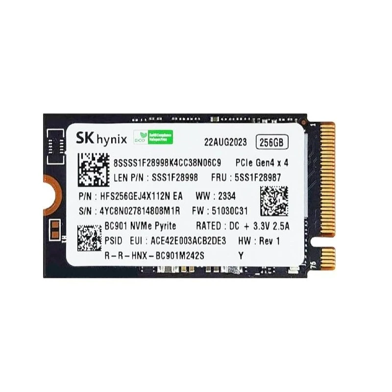 SSD диск 256GB SK hynix M.2 2242 NVMe PCIe 4.0 x4 (HFS256GEJ4X164N) (UA)