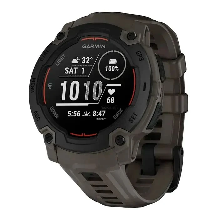 Смарт-годинники Garmin Instinct E, 45 мм, чорний безель з вугільним ремінцем, GPS смарт-годинник (010-02933-00) (UA)