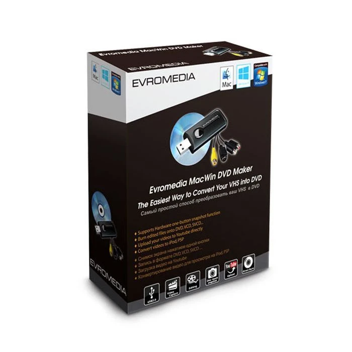 ТВ тюнер EvroMedia MacWin DVD Maker (UA)