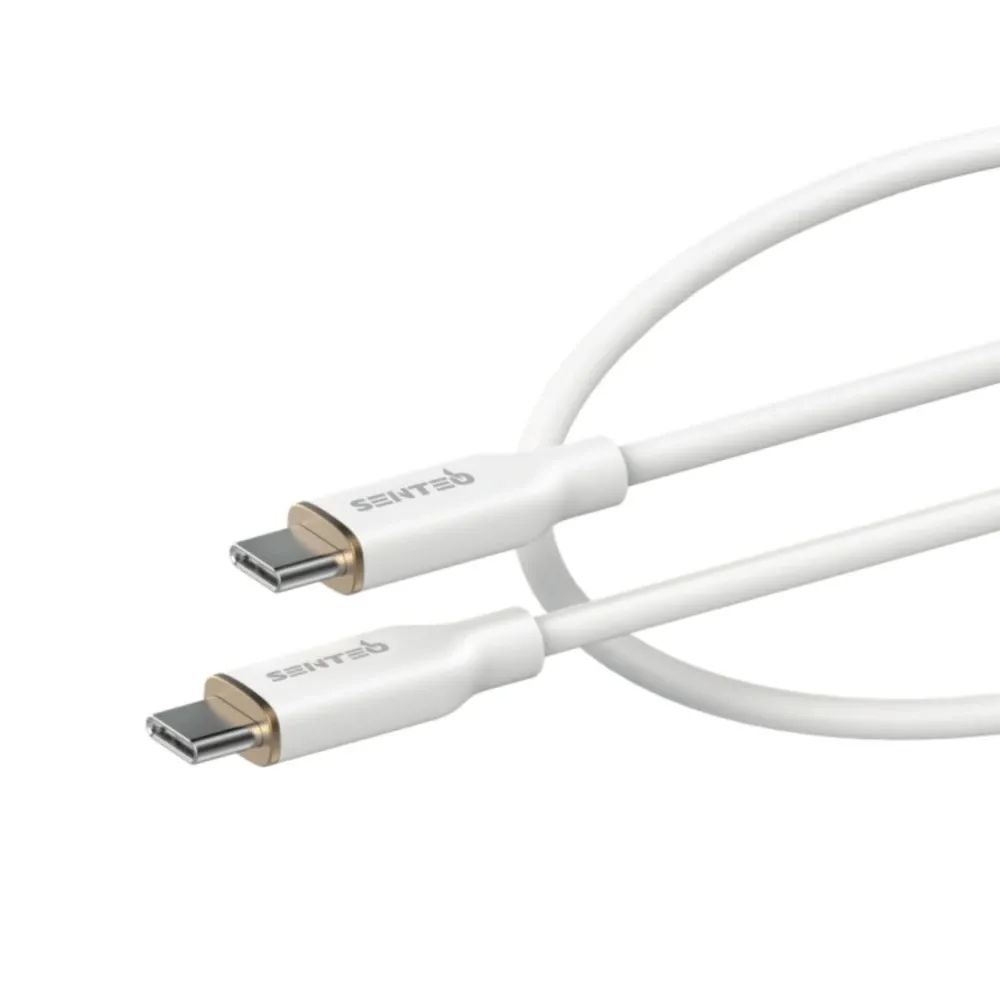 Кабель Senteo SL-01 Silicone Type-C to Type-C 100W 1m White (4262392220268)