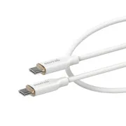 Кабель Senteo SL-01 Silicone Type-C to Type-C 100W 1m White (4262392220268)