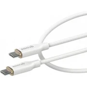 Кабель USB Type-C Senteo SL-01 Silicone Type-C to Type-C 100W 1m White (4262392220268)