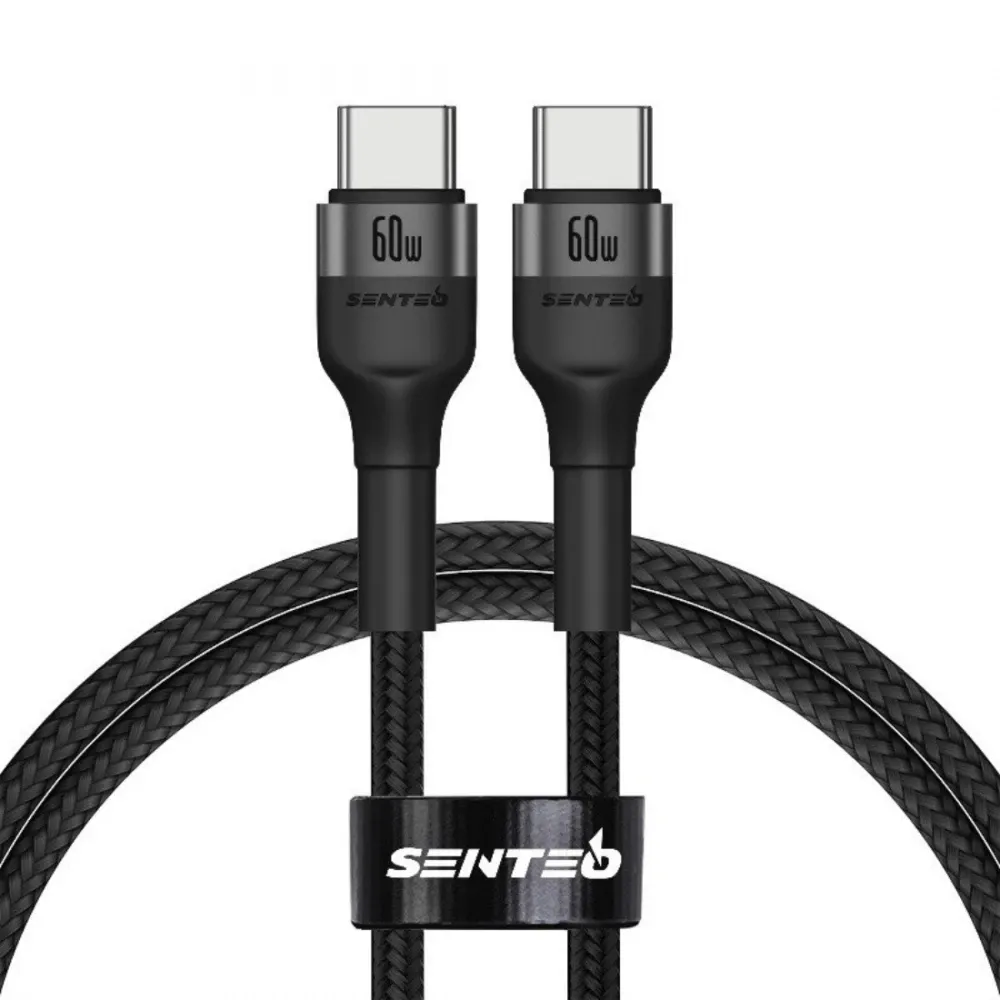 Кабель Senteo ST-01 Montes series Type-C to Type-C 60W 1m Black