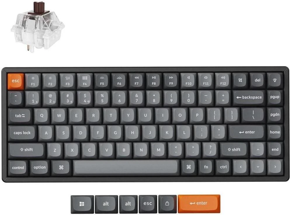 Клавіатура Keychron K2 Max 84Key K Super Brown Black (K2M-C3-UA) (UA)