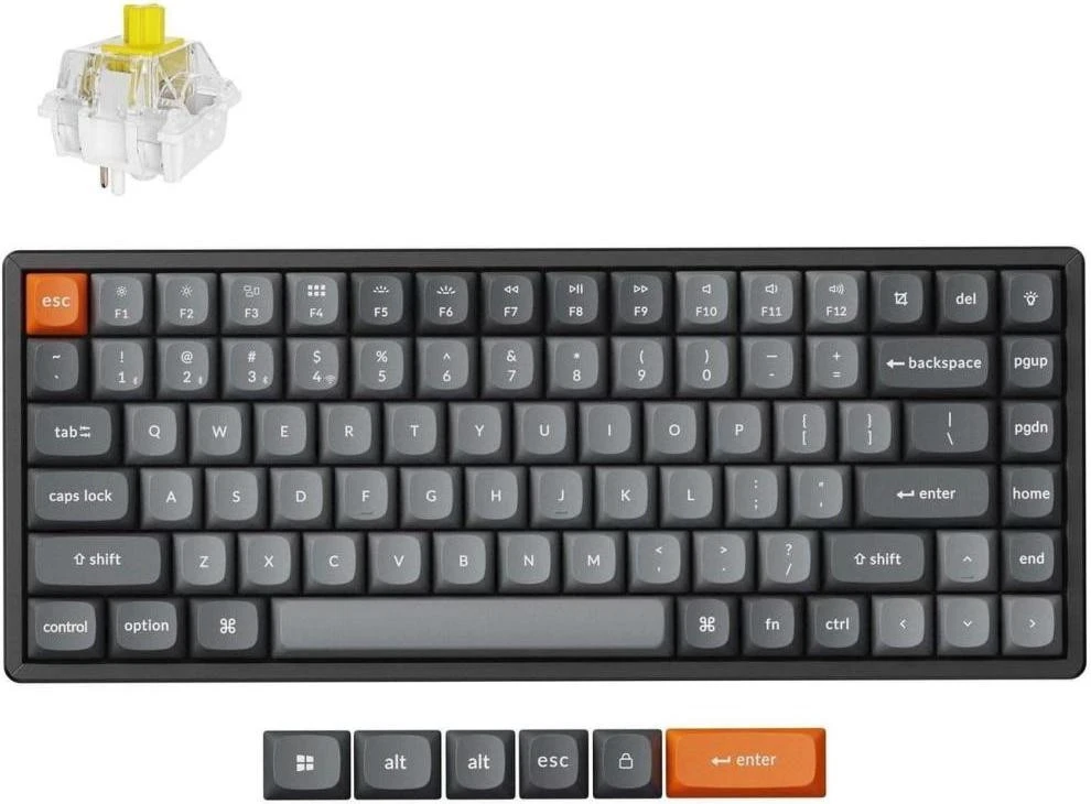 Клавіатура Keychron K2 Max 84Key Super Banana Black (K2M-C4-UA) (UA)