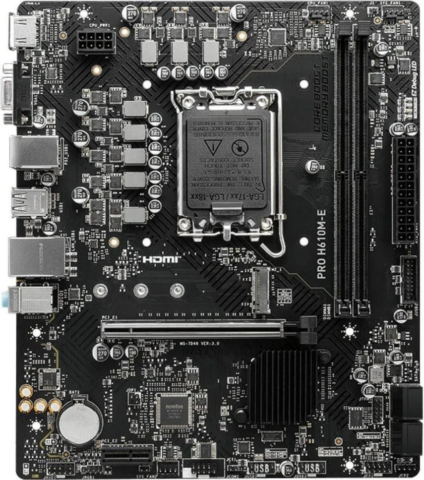 Материнская плата MSI PRO H610M-E (911-7D48-075) (UA)