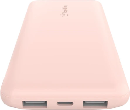 Мобільна батарея Belkin 10000mAh 15W Dual USB-A USB-C rose gold (BPB011BTRG) (UA)