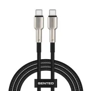 Кабель SENTEO SM-03 Iron series 60W Type-C to Type-C 1m Black