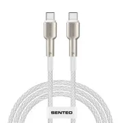 Кабель SENTEO SM-03 Iron series 60W Type-C to Type-C 1m White