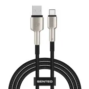 Кабель SENTEO SM-03 Iron series 66W 6A USB to Type-C 1m Black