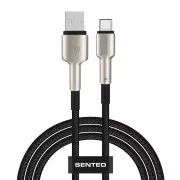 Кабель SENTEO SM-03 Iron series 66W 6A USB to Type-C 1m Black