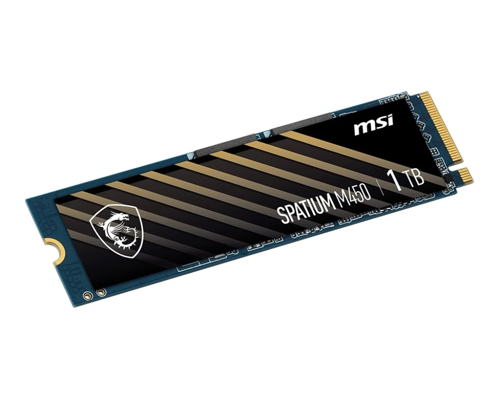 SSD диск 1TB MSI Spatium M450 V1 M.2 2280 PCIe 4.0 x4 NVMe 3D NAND TLC (S78-440L0M0-P83) (UA)