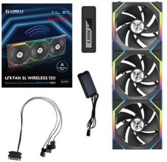 Вентилятор Lian Li Uni Fan SL Wireless 120-3 Reverse Blade Black (G99.12RSL1W3B.00) (UA)