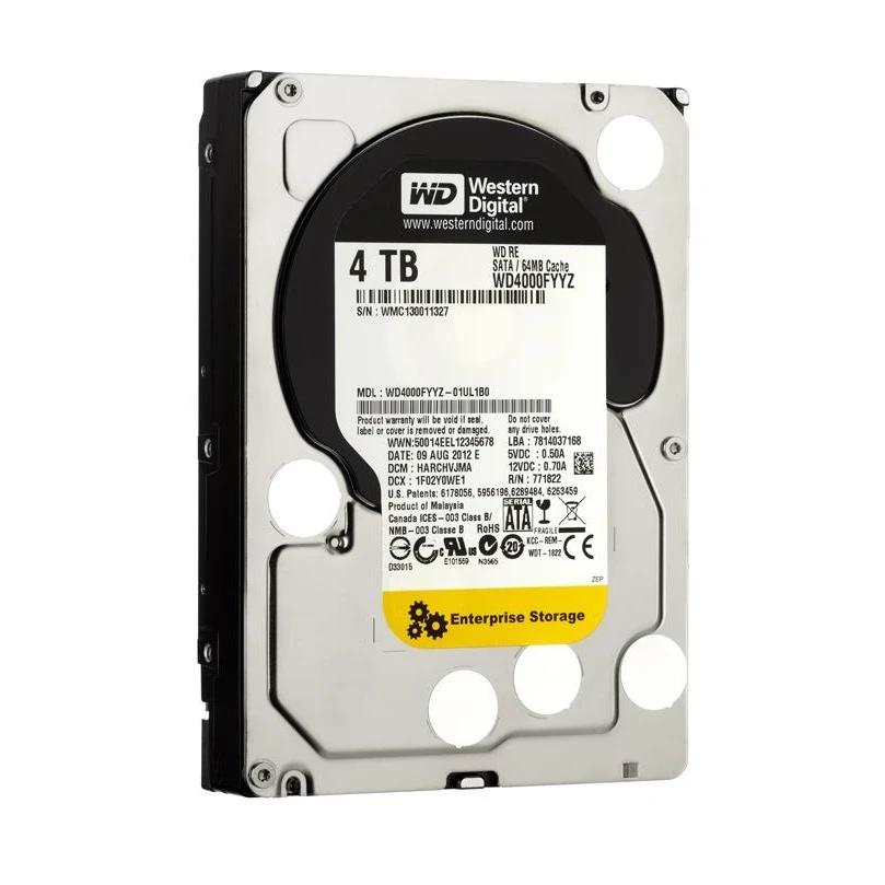 Жорсткий диск 3.5 SATA 4.0TB WD 7200rpm 64MB (WD4000FYYX) (UA)