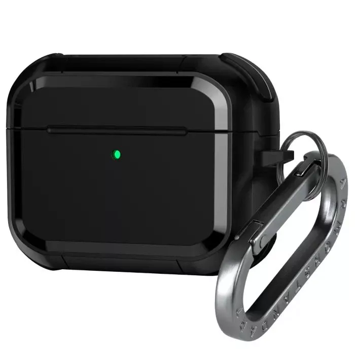 Чехол для наушников Armorstandart Panzer для Apple Airpods Pro 3 Black (ARM88286) (UA)
