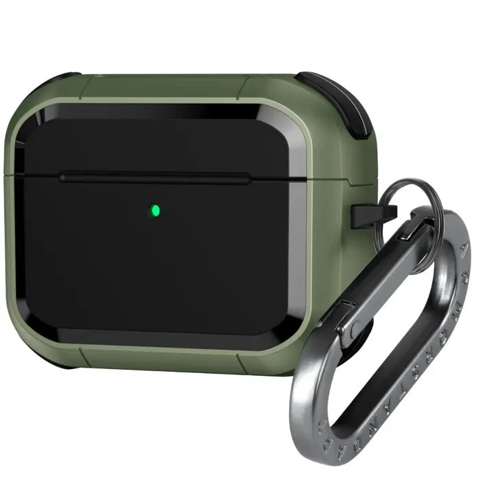 Чехол для наушников Armorstandart Panzer для Apple Airpods Pro 3 Olive Green (ARM88289) (UA)