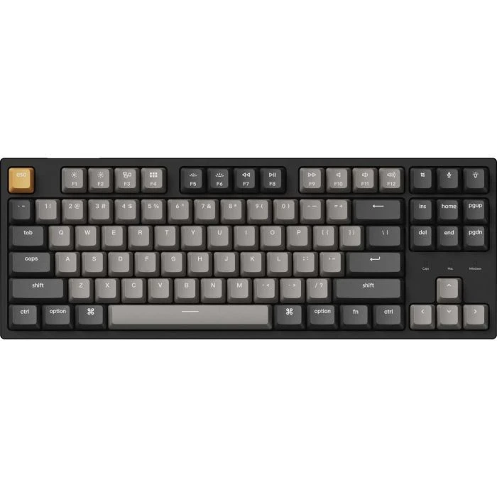 Клавиатура Keychron C1 Pro 87Key K pro Red RGB QMK/VIA Hot-swap USB UA Black (C1PM1_KEYCHRON) (UA)