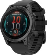 Garmin Fenix E 47mm AMOLED Slate Gray Steel with Black Silicone Band (010-03025-03/01)