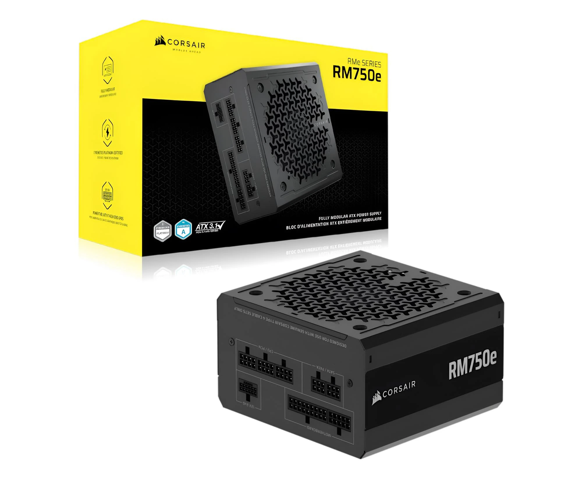 Блок питания Corsair RM750e 750W 80 Plus Gold ATX 3.1 (CP-9020295-EU) EU