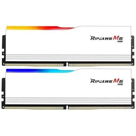 Оперативная память G.Skill 64 GB (2x32GB) DDR5 6400 MHz Ripjaws M5 RGB White (F5-6400J3239G32GX2-RM5RW) (UA)