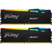 Kingston FURY 32 GB (2x16GB) DDR5 6000 MHz Beast RGB EXPO Black (KF560C36BBE2AK2-32) (UA)