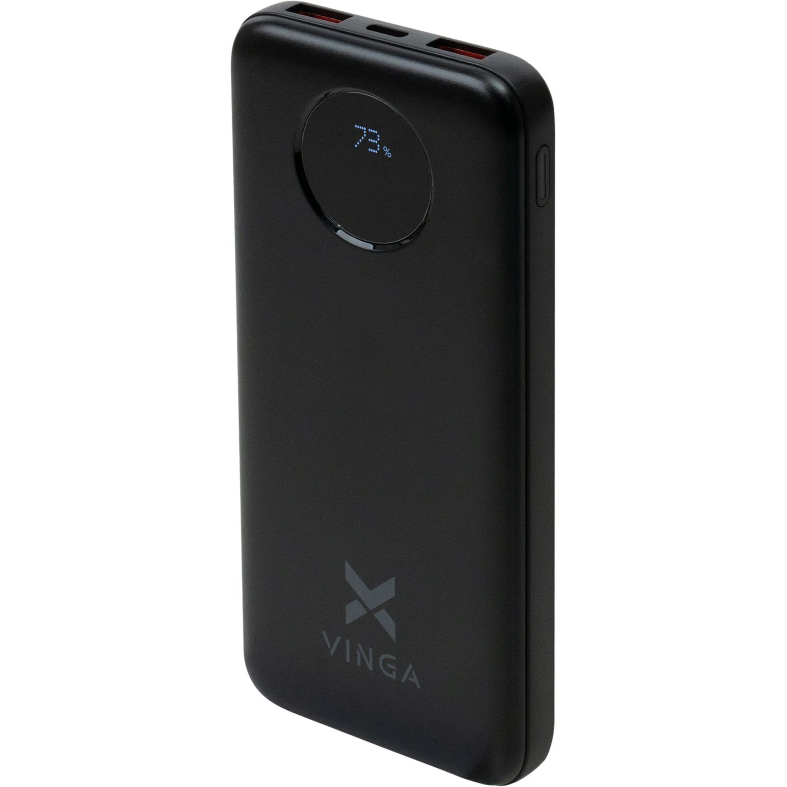 Мобильная батарея Vinga 10000 mAh 22.5W Display Black (VPBB1022) (UA)