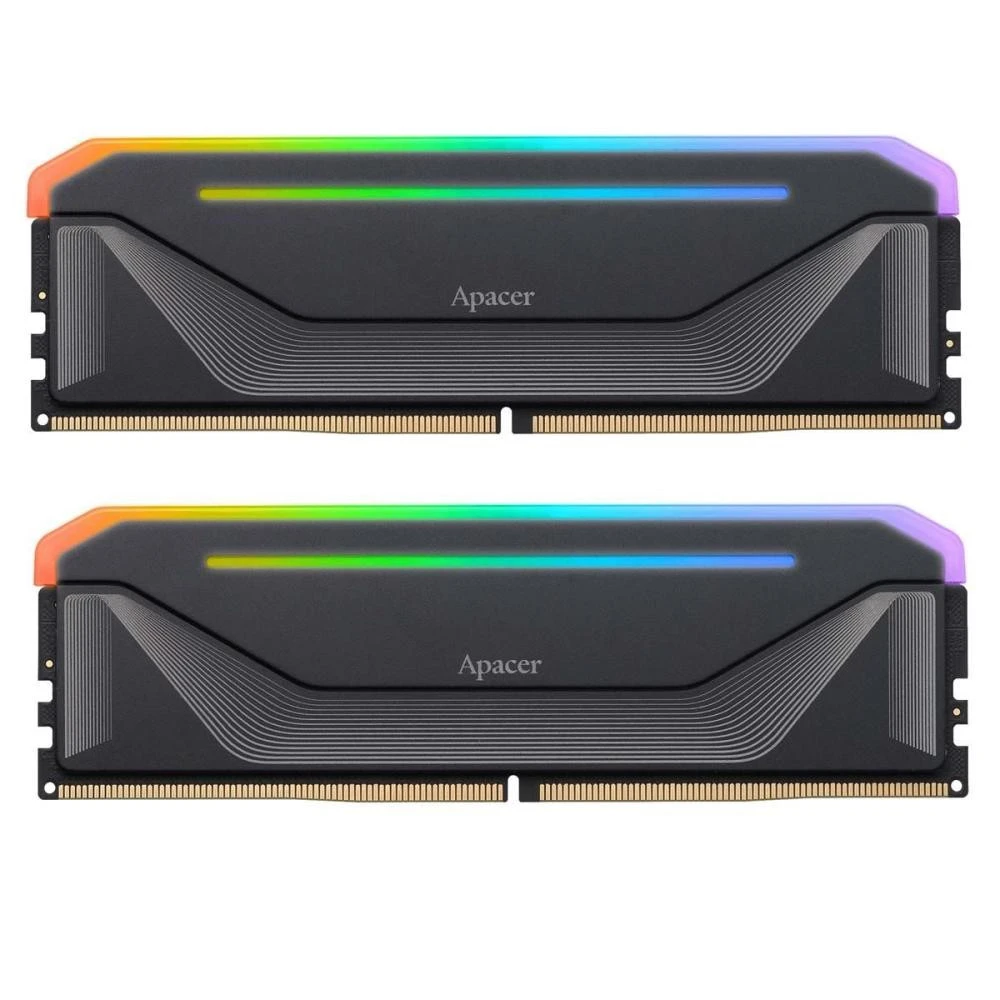 Оперативная память Apacer 32 GB (2x16GB) DDR5 5200 MHz Nox RGB Black (AH5U32G52C522NBAA-2) (UA)