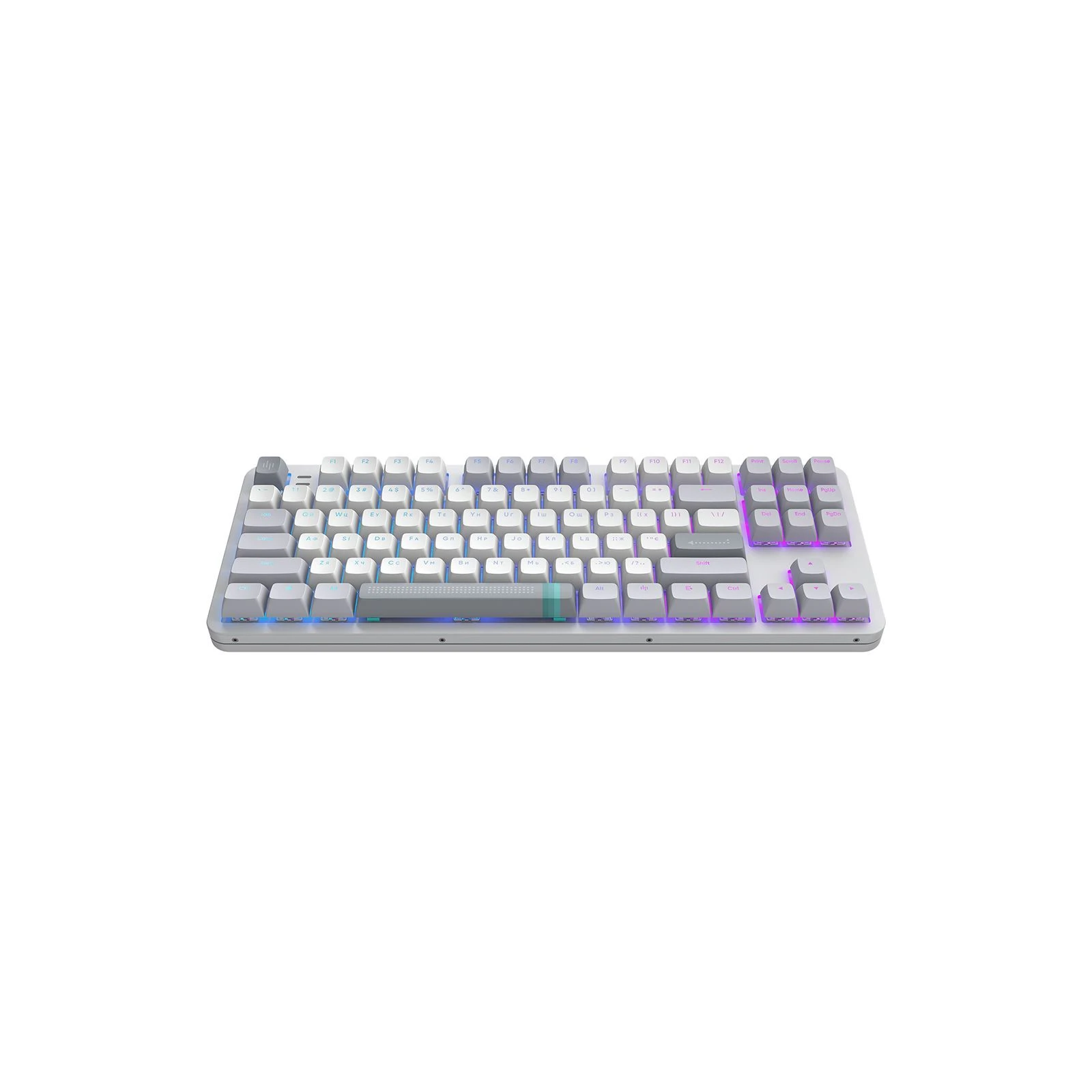 Клавиатура Dark Project ALU87 Daylight ABS RGB Mech G3MS Zircon White/Grey (DPKB_DAYLIGHT_87_ANSI_UA) (UA)