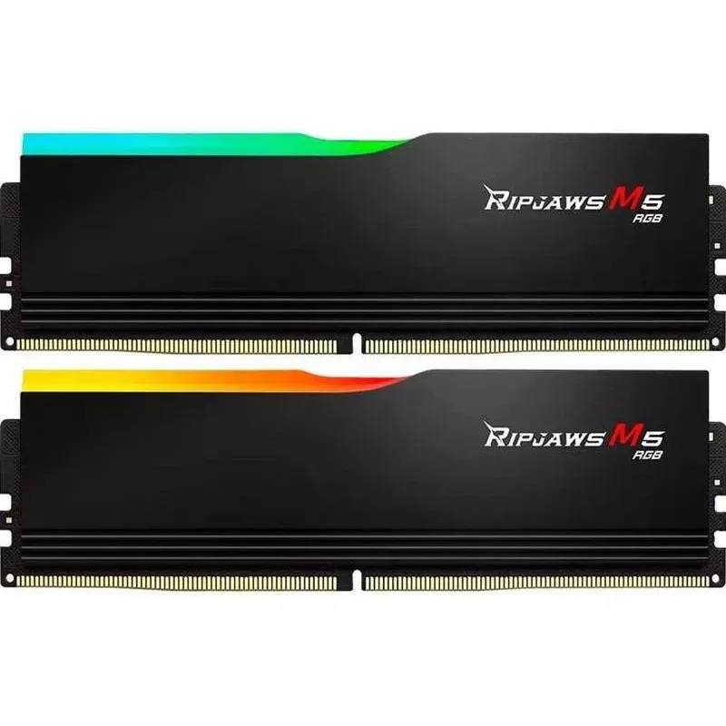 Оперативна пам'ять G.Skill 32 GB (2x16GB) DDR5 6000 MHz Ripjaws M5 RGB Black (F5-6000J3040F16GX2-RM5RK) (UA)